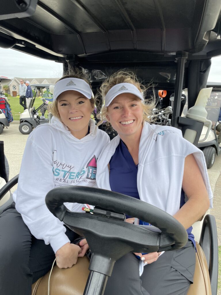 Golfers enjoying the tournament